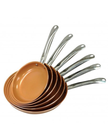 SARTÉN DE COBRE VARIOS APTO PARA TODO TIPO DE COCINAS TAMAÑOS TH-CFP (26CM)