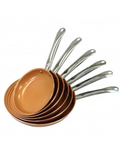 SARTÉN DE COBRE VARIOS APTO PARA TODO TIPO DE COCINAS...