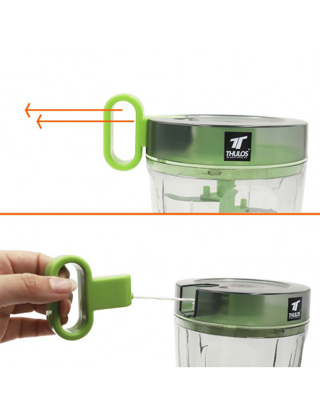 PICADORA Y BATIDORA CON CUCHILLA DE ACERO INOXIDABLE DE TRACCIÓN MANUAL TH-KA024