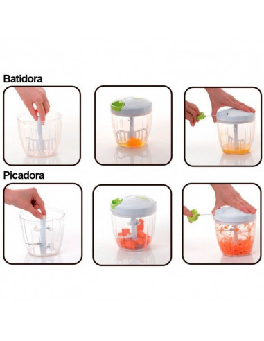 PICADOR Y BATIDORA MANUAL CON DOBLE...
