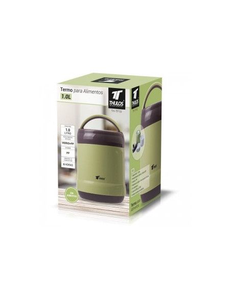 TERMO PARA ALIMENTOS, CON REVESTIMIENTO DE VIDRIO Y PP, 1L TH-TF10