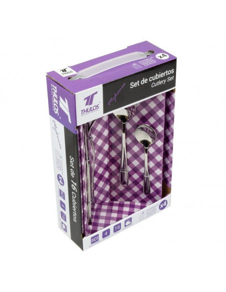 SET DE 16 CUBIERTOS HECHO DE ACERO INOXIDABLE TH-TW21 MYKONOS