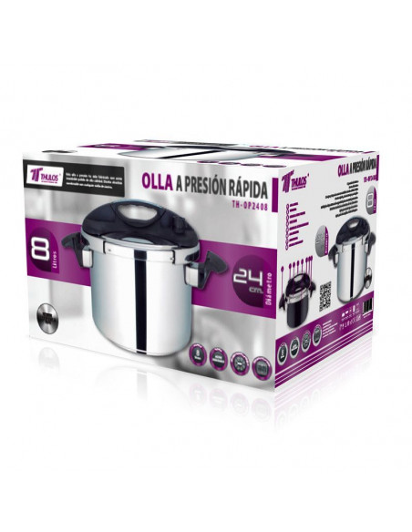 OLLA A PRESIÓN RÁPIDA, HECHO DE ACERO INOXIDABLE TH-OP24 (10L)