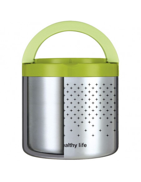 FIAMBRERA DE ACERO INOXIDABLE CON ASA DE TRANSPORTE 1.0L TH-LB10