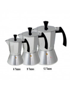 CAFETERA CLÁSICA DE INDUCCIÓN, MÉTODO ITALIANO 3, 6, 9,...