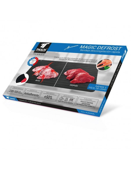 BANDEJA DE ALUMINIO, 50% DE DESCONGELACIÓN RÁPIDA DE ALIMENTOS DEFROST