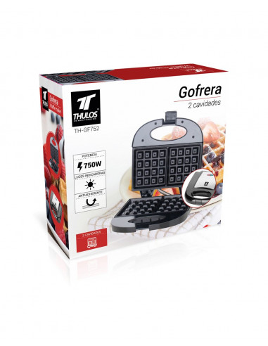 GOFRERA CON 2 CAVIDADES ANTIADHERENTE...