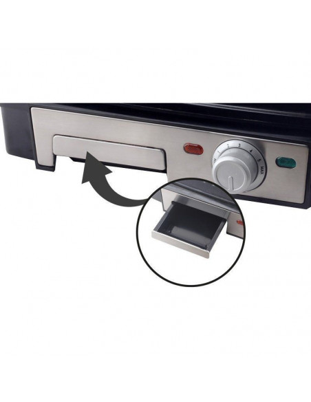 GRILL PANINI ELÉCTRICO 2200W, TERMOSTATO REGULABLE, 3.1Kg TH-GP203