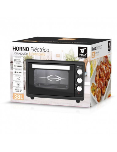 HORNO ELÉCTRICO, CAPACIDAD DE 38L,...