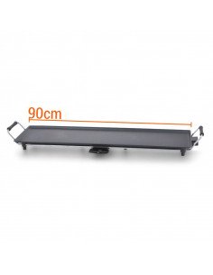 PLANCHA DE ASAR XXL, peso de 2.9Kg, 1800W, 90X23CM THULOS... 2