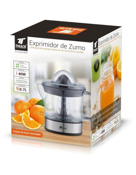 EXPRIMIDOR ELÉCTRICO, ACERO INOXIDABLE, 40W, CAPACIDAD 0.7L, TH-EX45 INOX