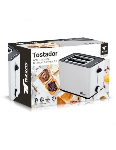 TOSTADOR ELÉCTRICO DE DOBLE RANURA, PROTECCIÓN ANTI-ATASCO, CONTROL AJUSTABLE. TH-TV202