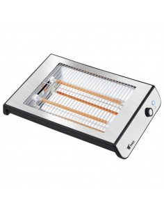 TOSTADOR PLANO DE ACERO INOXIDABLE CON 2 TUBOS DE CUARZO...