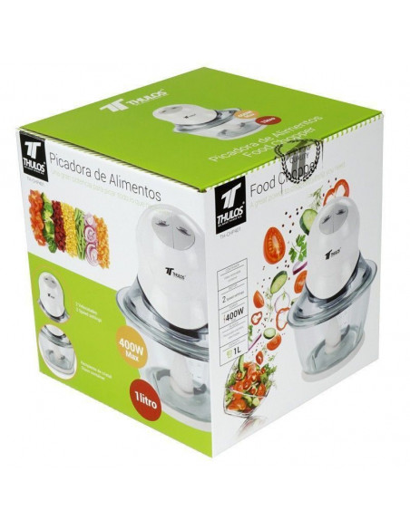 PICADORA DE ALIMENTOS CAPACIDAD DE 1L, MOTOR DE 400W THULOS TH-CHP401