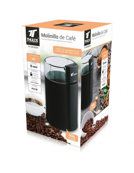 MOLINILLO DE CAFÉ HECHO DE ACERO INOXIDABLE, 50-60GR TH-MC50GR