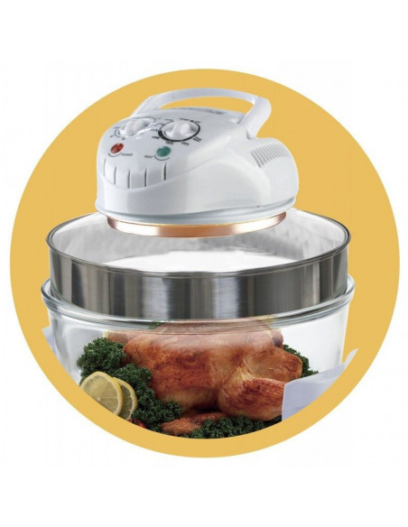 HORNO CONVECCIÓN HALÓGENO 12L, TEMPORIZADOR DE 60 min, 1400W TH-HC1400