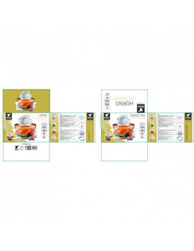 HORNO CONVECCIÓN HALÓGENO 12L,...