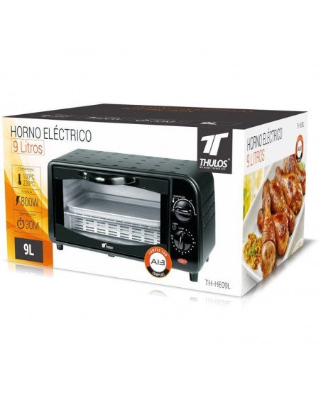 HORNO ELÉCTRICO + ACCESORIOS, 9L, 800W TH-HE09L