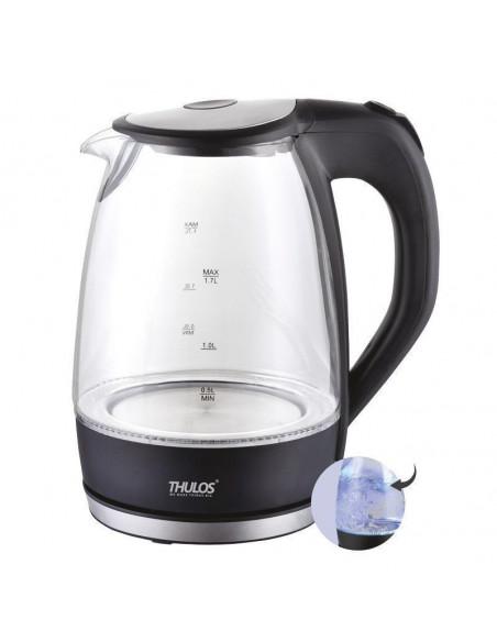 HERVIDOR DE AGUA 1.7 L, FILTRO EXTRAIBLE Y LAVABLE THULOS TH-HV12