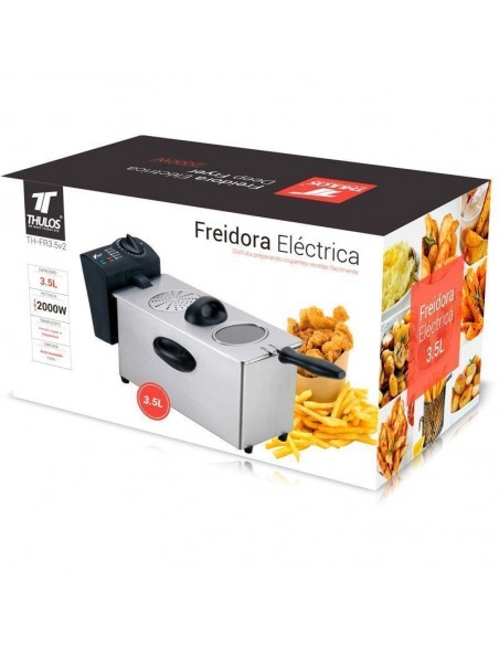 Freidora eléctrica 3.5L, certificado alimenticio, sensor de seguridad, 2000W TH-FR3.5v2