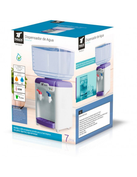 DISPENSADOR DE AGUA, 7 LITROS, DOS GRIFOS DE AGUA, 65W THULOS TH-DL07