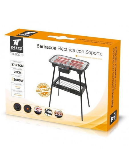 BARBACOA ELÉCTRICA 37X21CM, 2000W TH-BQ218