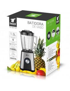 BATIDORA DE VASO DE CRISTAL, JARRA DE 1.5 LITROS TH-BV101 2