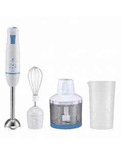 BATIDORA DE VARILLA SET, VELOCIDAD REGULABLE, MANGO...