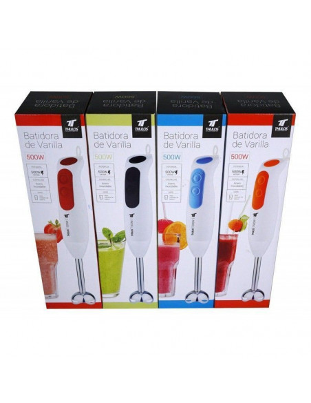 BATIDORA DE VARILLA 500W, 2 VELOCIDADES, BAJO RUIDO TH-BM511 (NARANJA)