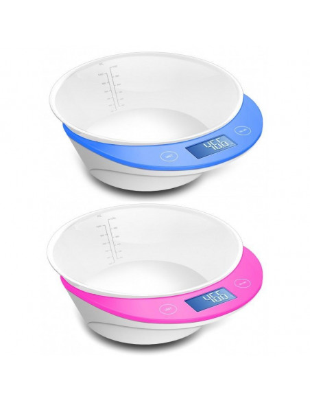 BALANZA DE COCINA DIGITAL DE ALTA PRECISIÓN CON 4 SENSORES Y UNA CARGA DE 5KG TH-DS8024 (ROSADO)