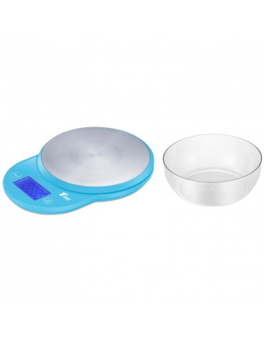 BALANZA DE COCINA DIGITAL DE ALTA PRECISIÓN, FUNCIÓN DE TARA, 5KG TH-DS8023 (AZUL)