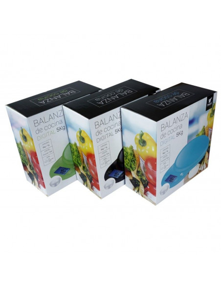 BALANZA DE COCINA DIGITAL DE ALTA PRECISIÓN, FUNCIÓN DE TARA, 5KG TH-DS8023 (AZUL)