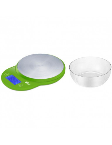 BALANZA DE COCINA DIGITAL DE ALTA PRECISIÓN, FUNCIÓN DE TARA, 5KG TH-DS8023 (VERDE)