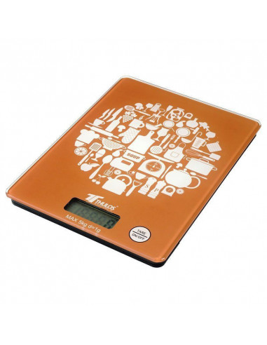 BALANZA DE COCINA DIGITAL, 5KG DE CAPACIDAD Y FUNCIÓN TARA TH-DS109 (NARANJA)