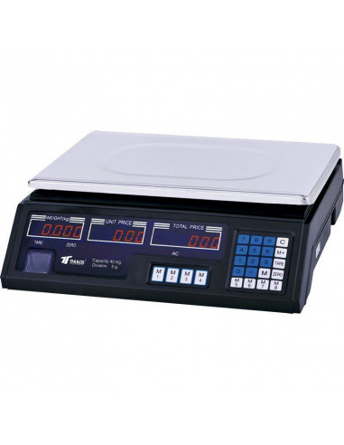 BALANZA DIGITAL ELECTRÓNICA, DISPLAY LCD, 40KG DE CAPACIDAD. THULOS TH-BD40