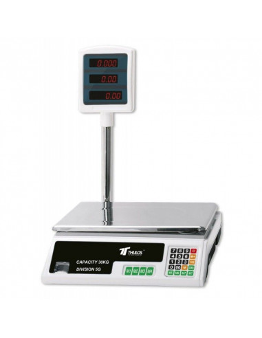 BALANZA DIGITAL ELECTRÓNICA, DISPLAY LED, 30KG DE CAPACIDAD TH-BD30