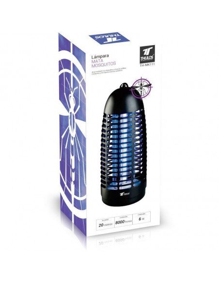 LÁMPARA MATA MOSQUITOS, 20M, 6W, 8000 HORAS. TH-MK111