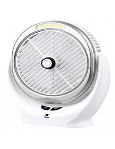 VENTILADOR SOBREMESA 6″, LUZ LED COB, 6W, RECARGANLE...