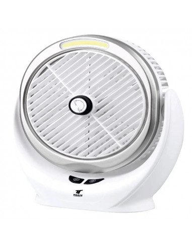 VENTILADOR SOBREMESA 6″, LUZ LED COB, 6W, RECARGANLE THULOS TH-FN376L