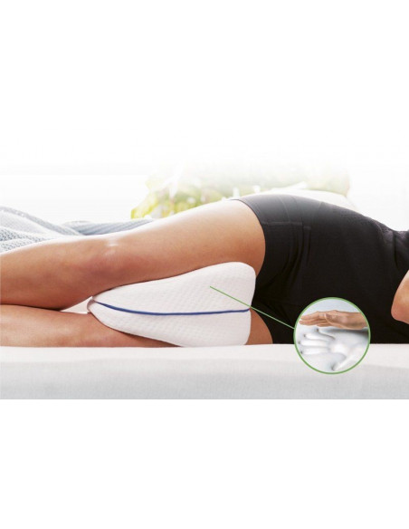 Almohada descanso para piernas. Hecha de espuma y funda de poliéster THULOS TH-HW008