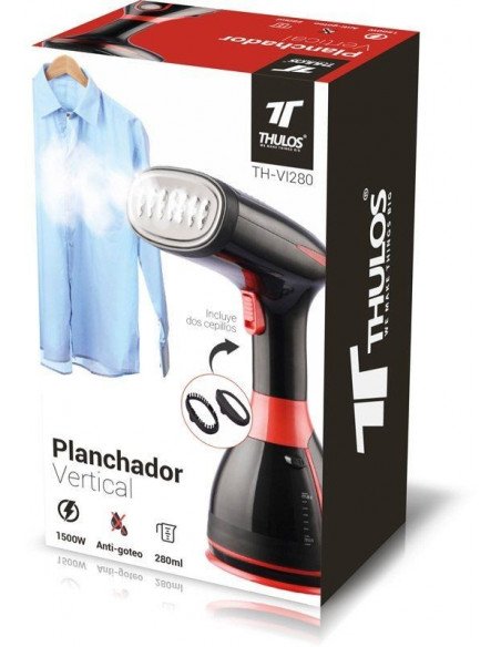 PLANCHA DE VAPOR VERTICAL CON CABEZAL DE ACERO INOX. 1500W TH-VI280